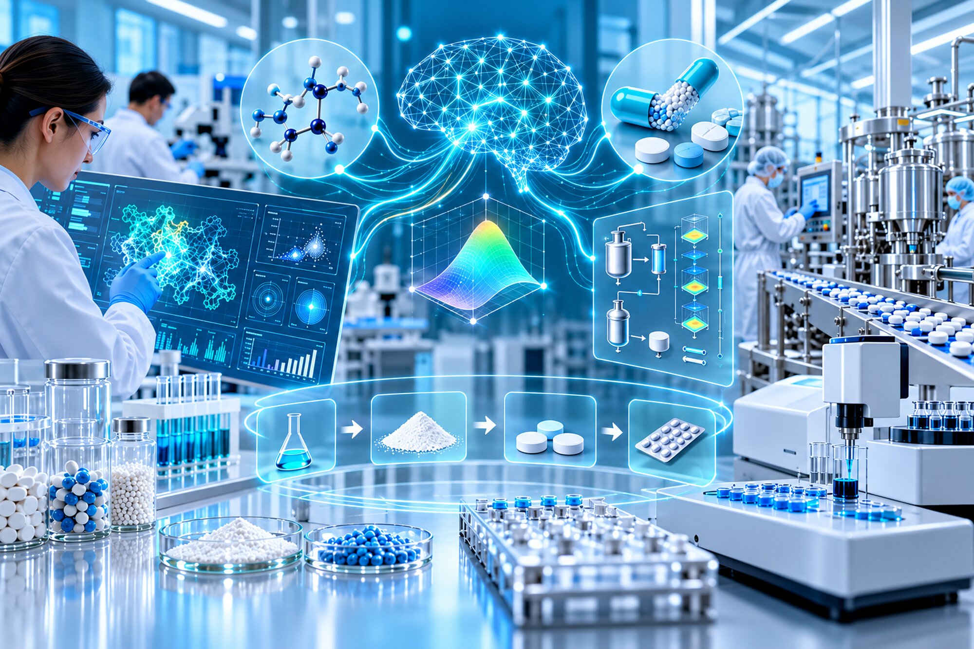 AI in Pharmaceutical Development and Quality by Design (QbD).